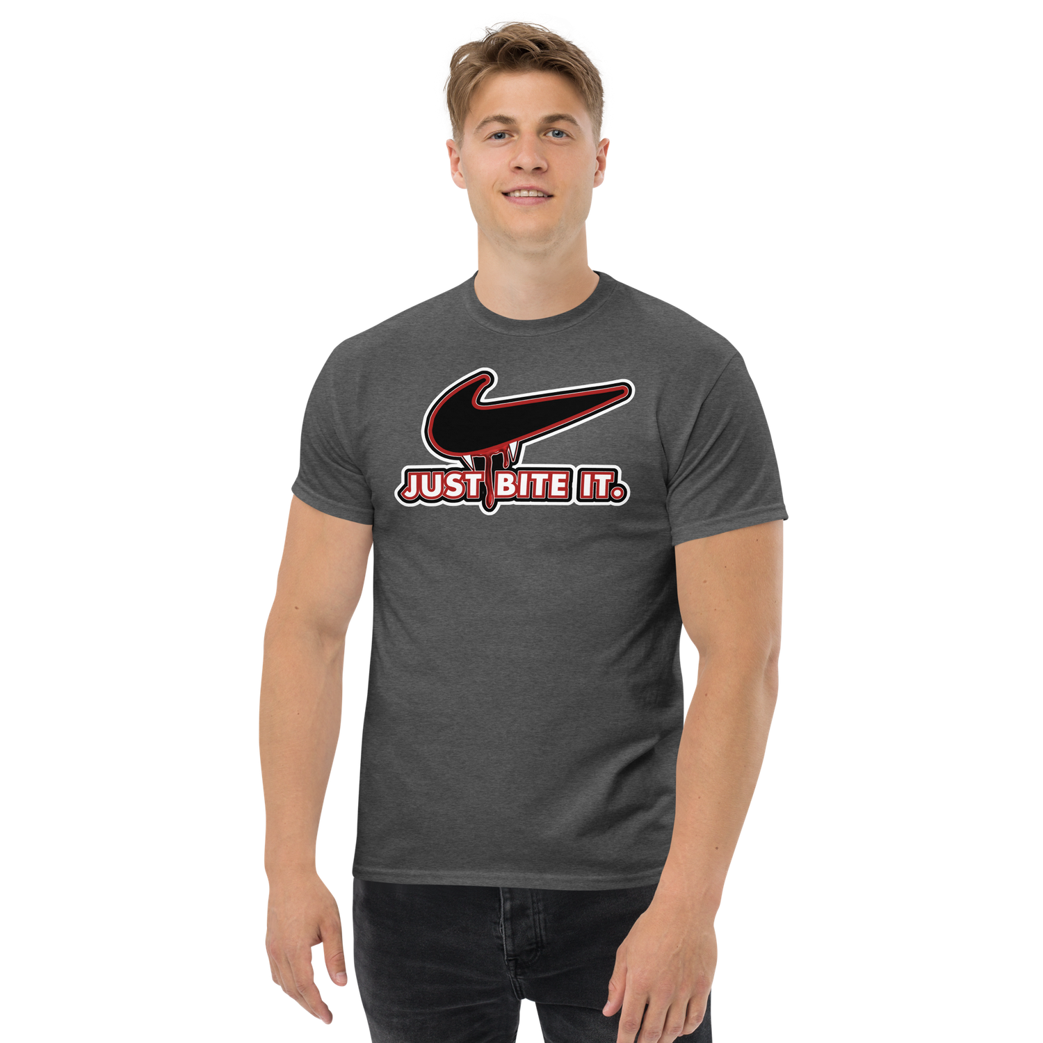 Unisex classic tee - Halloween - Just Bite It - Vampire Swoosh