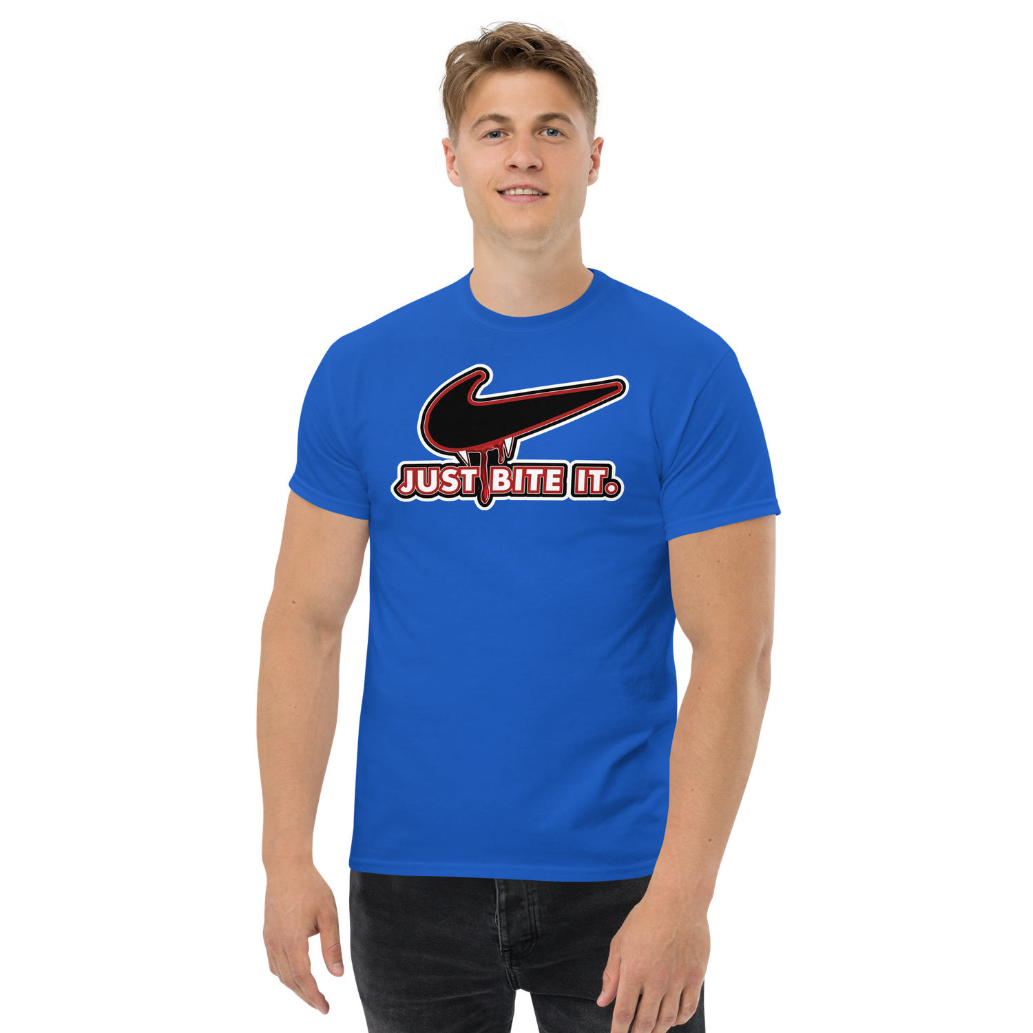Unisex classic tee - Halloween - Just Bite It - Vampire Swoosh