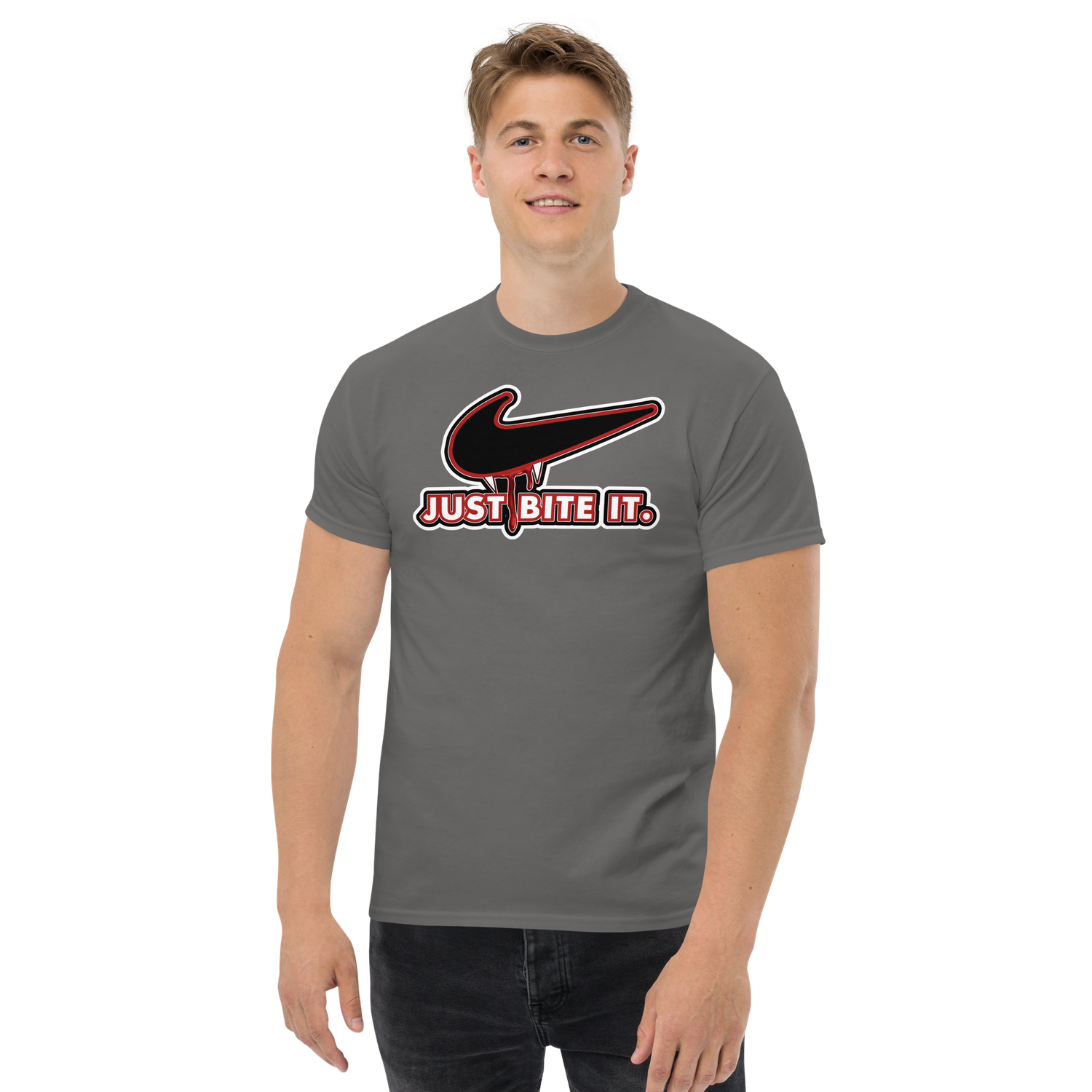 Unisex classic tee - Halloween - Just Bite It - Vampire Swoosh