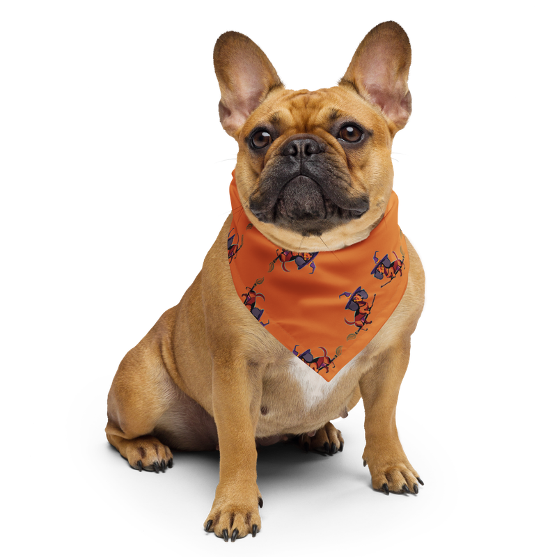 Scarf | Bandana - Dachshund Halloweenie - Pumpkin Spice