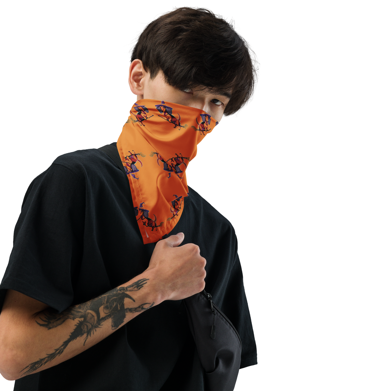 Scarf | Bandana - Dachshund Halloweenie - Pumpkin Spice