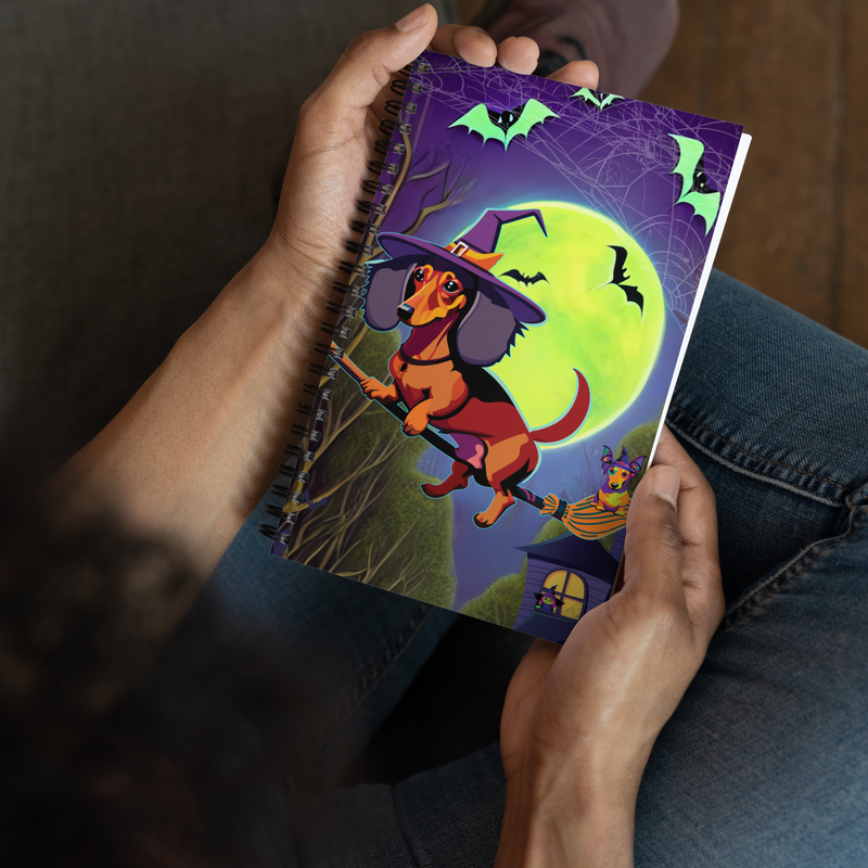 Spiral notebook - Dachshund Halloween: a Halloweenie!