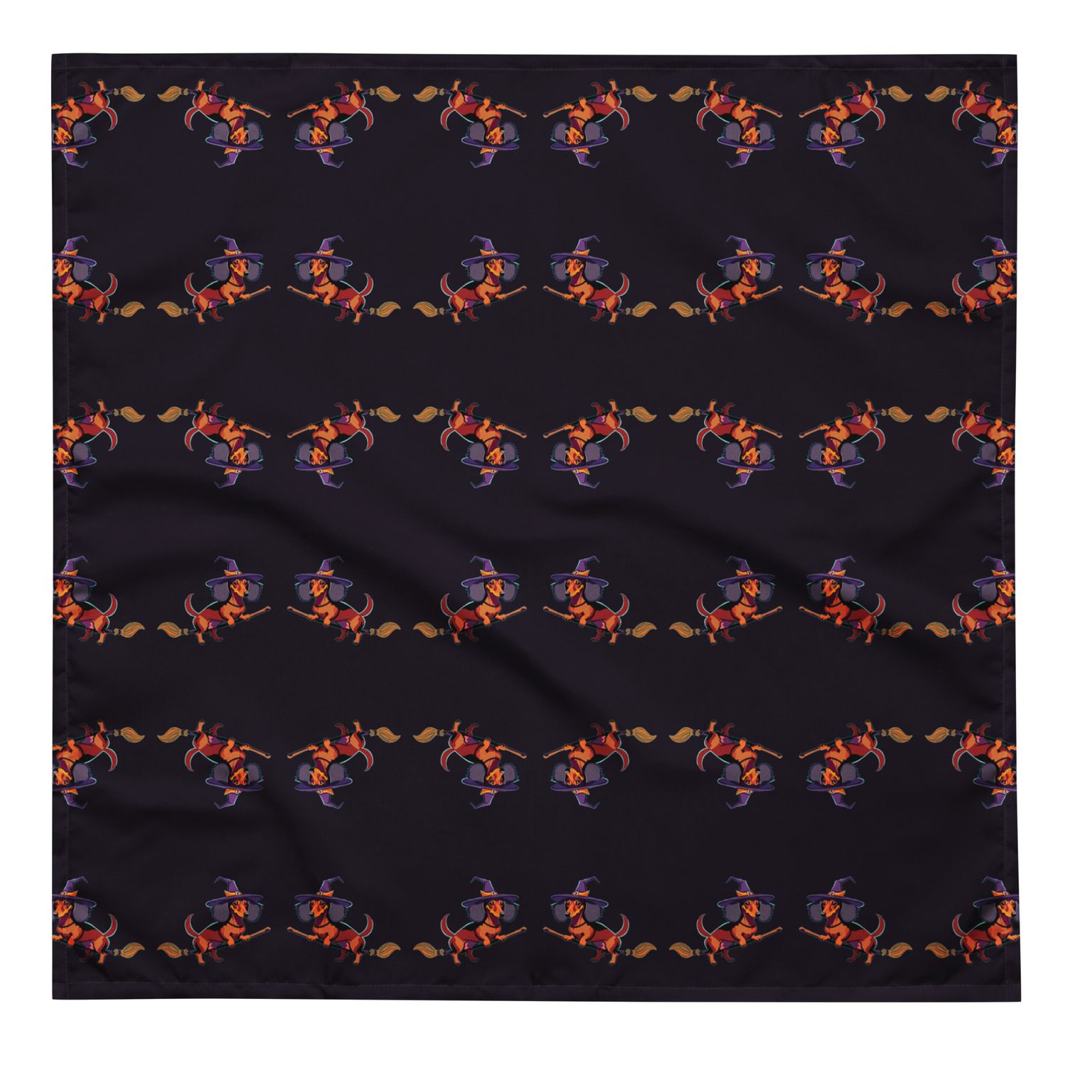 Scarf | Bandana - Dachshund Halloweenie - Midnight