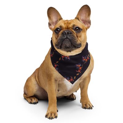 Scarf | Bandana - Dachshund Halloweenie Icon - Midnight