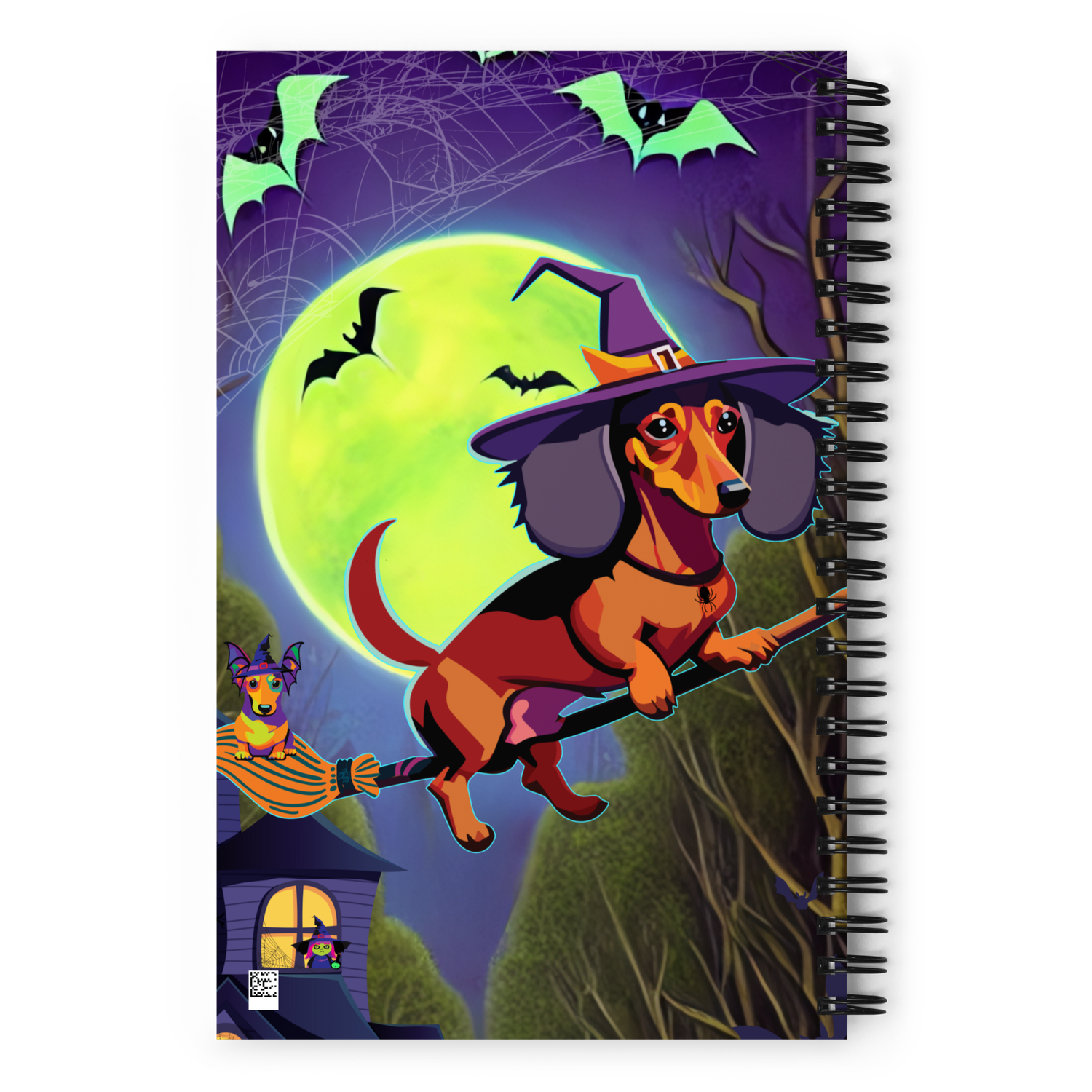 Spiral notebook - Dachshund Halloween: a Halloweenie!