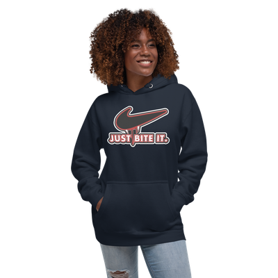 Unisex Hoodie - Halloween - Just Bite It - Vampire Swoosh
