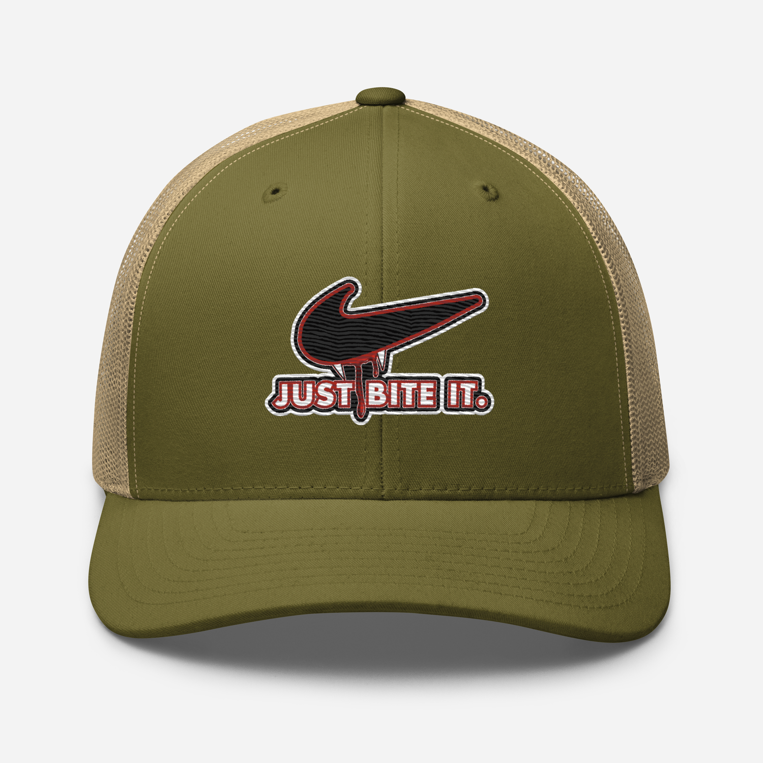 Trucker Cap - Halloween - Just Bite It - Vampire Swoosh