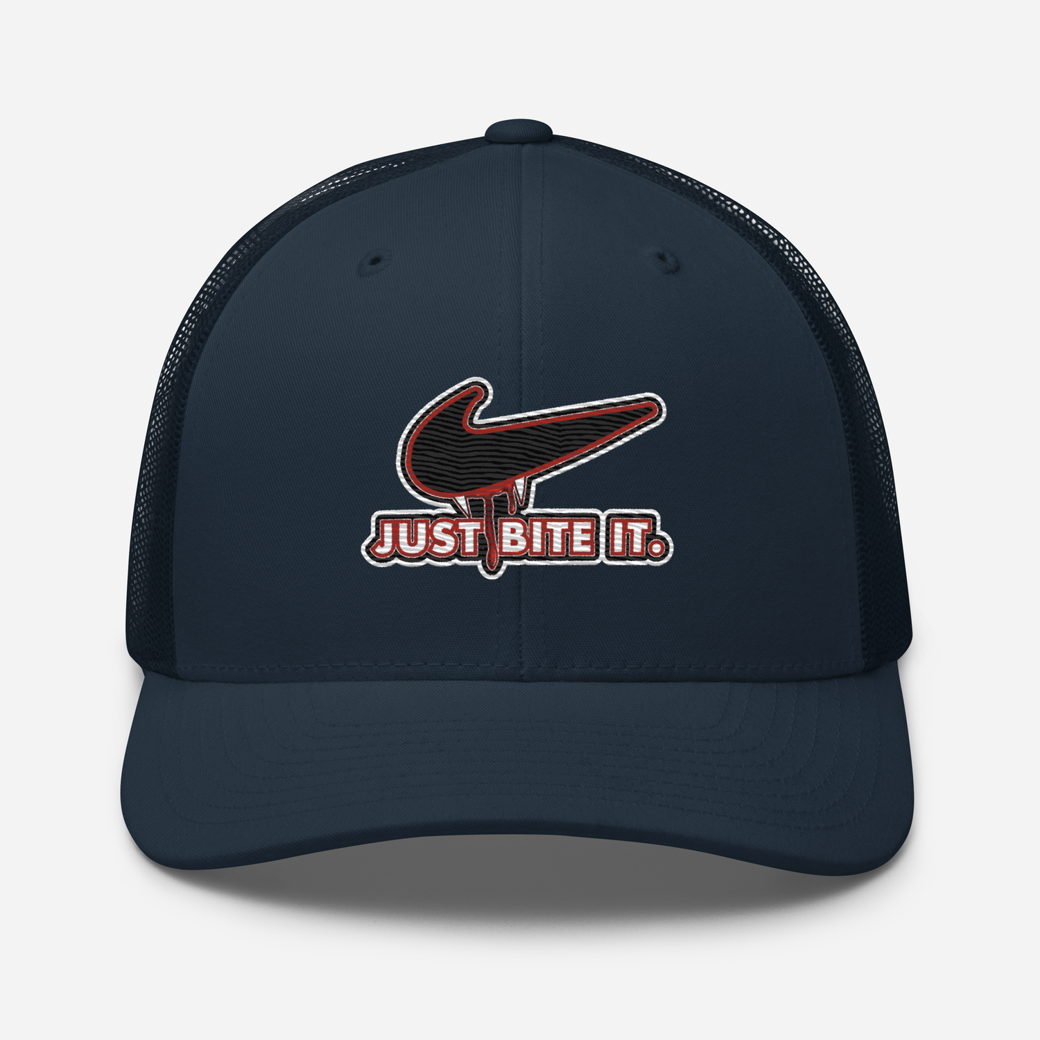 Trucker Cap - Halloween - Just Bite It - Vampire Swoosh