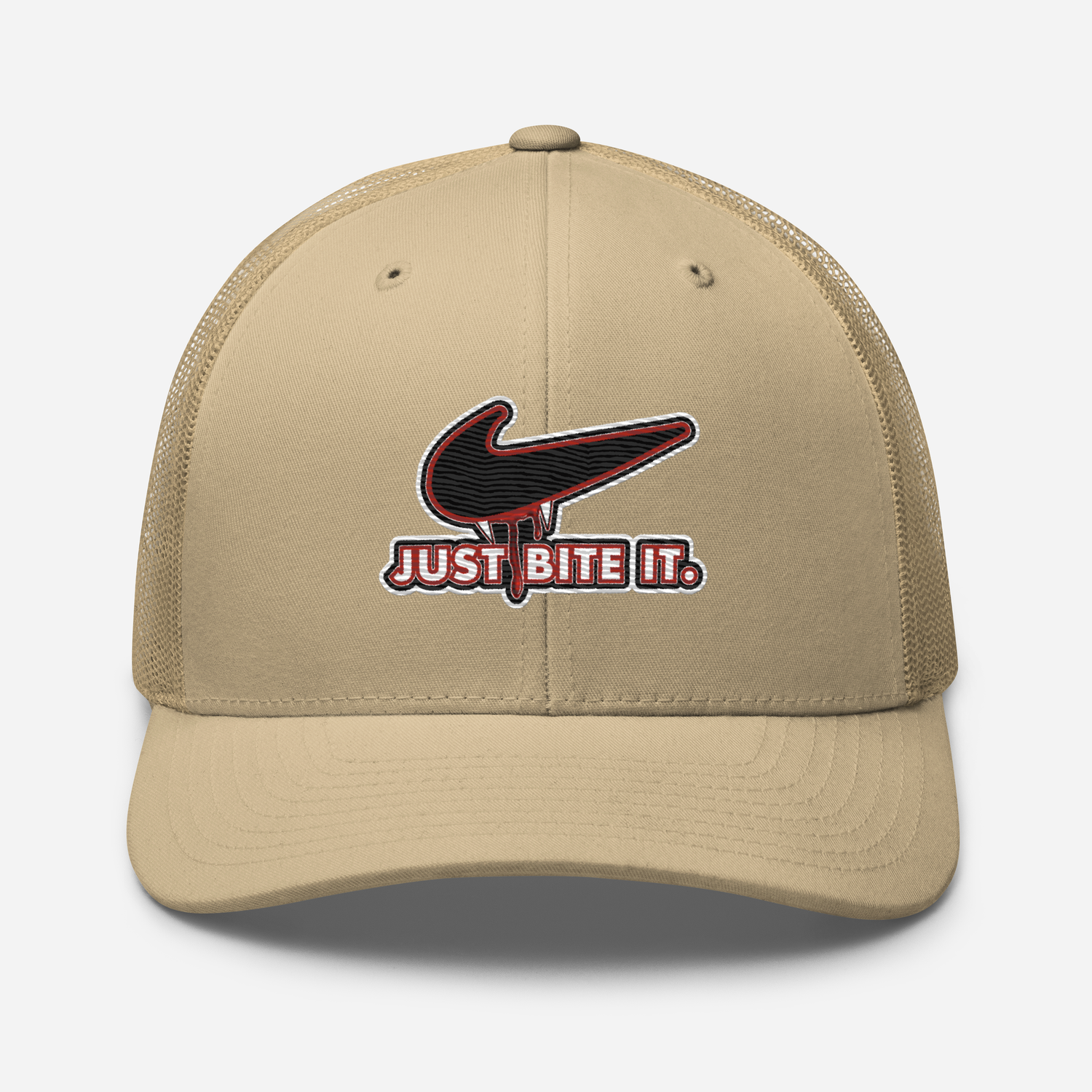 Trucker Cap - Halloween - Just Bite It - Vampire Swoosh