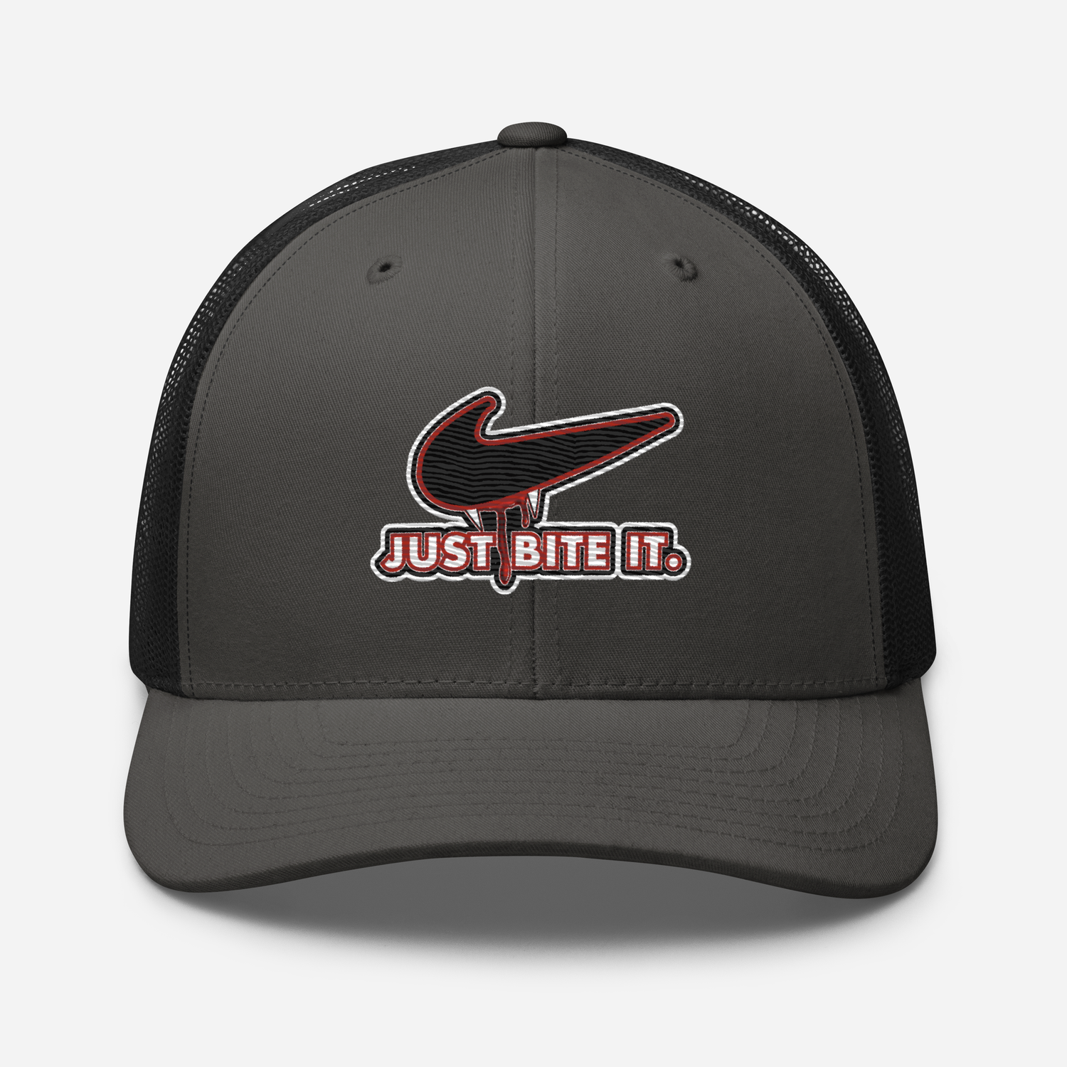 Trucker Cap - Halloween - Just Bite It - Vampire Swoosh