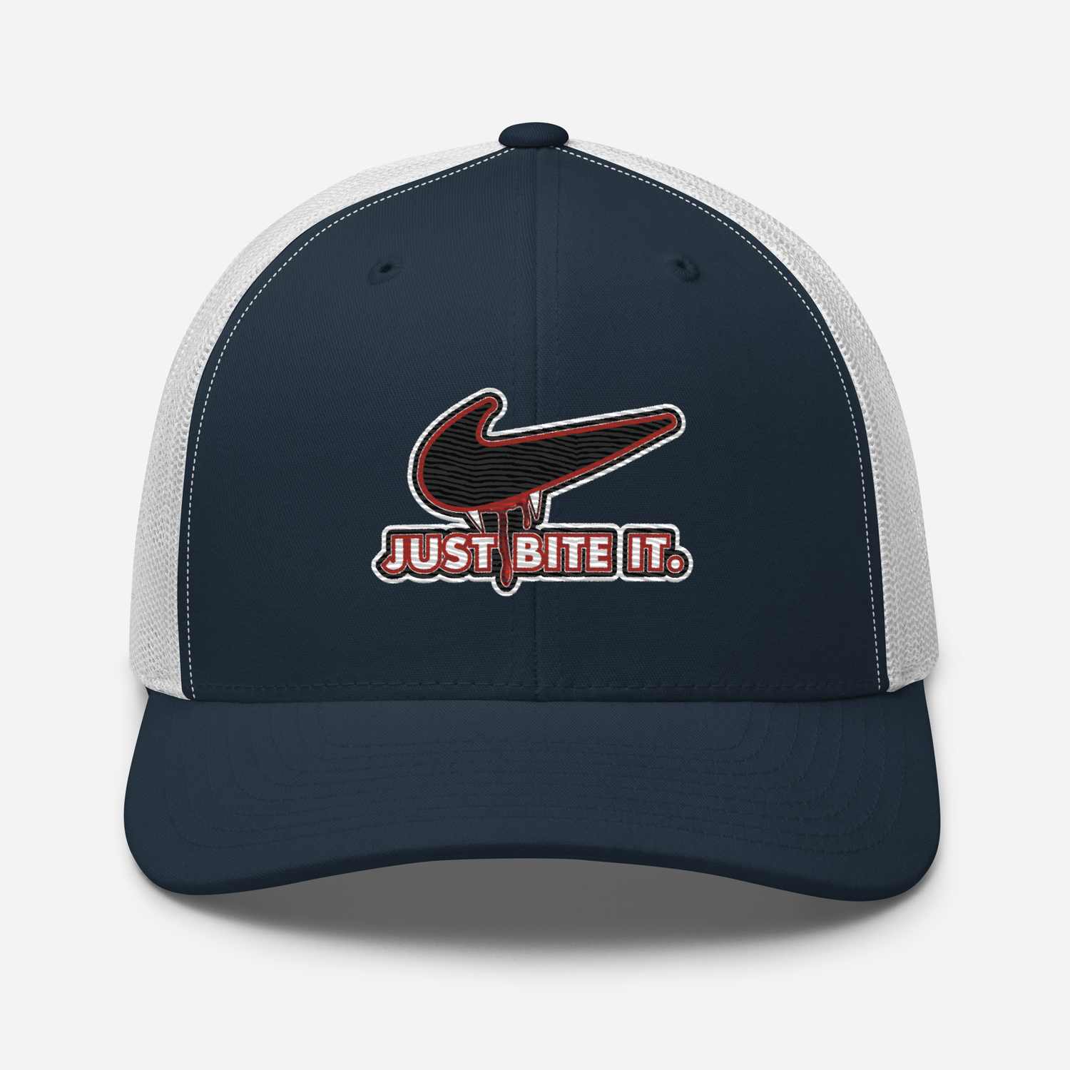 Trucker Cap - Halloween - Just Bite It - Vampire Swoosh