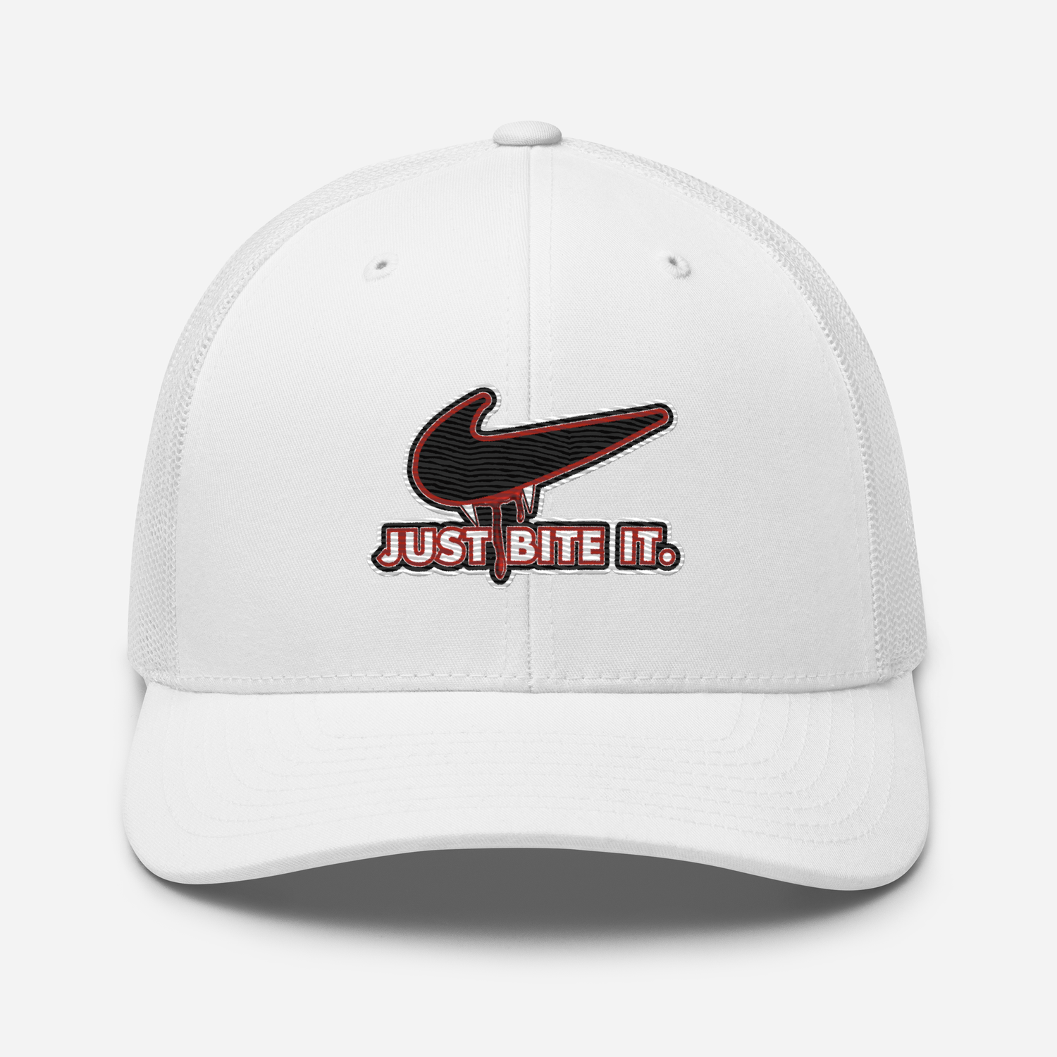 Trucker Cap - Halloween - Just Bite It - Vampire Swoosh