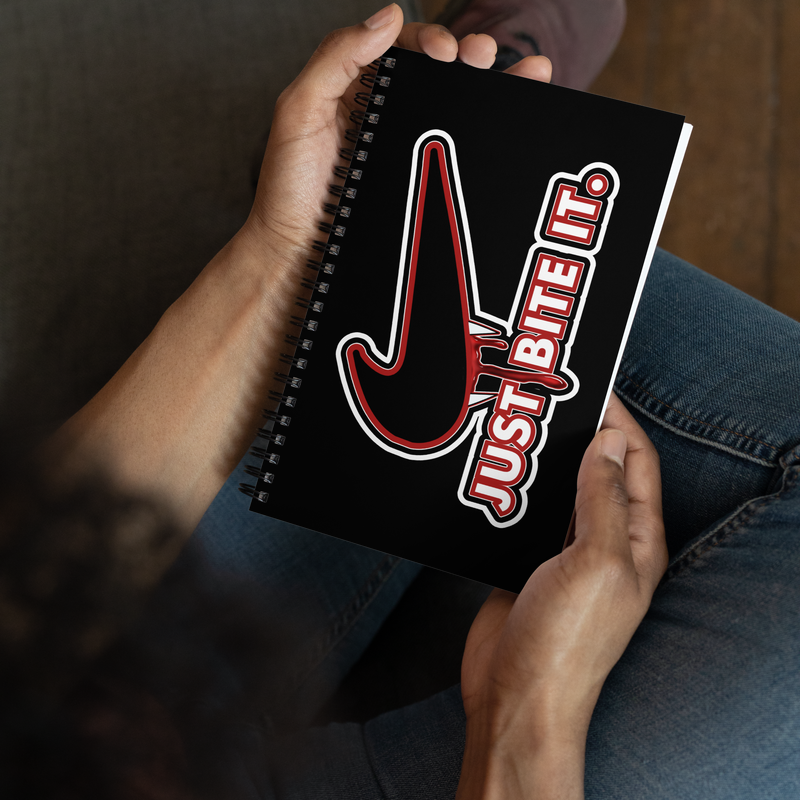Spiral notebook - Halloween - Just Bite It - Vampire Swoosh
