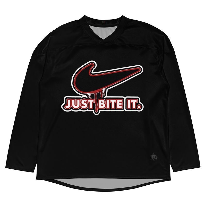 Hockey Jersey - Halloween - Just Bite It - Vampire Swoosh