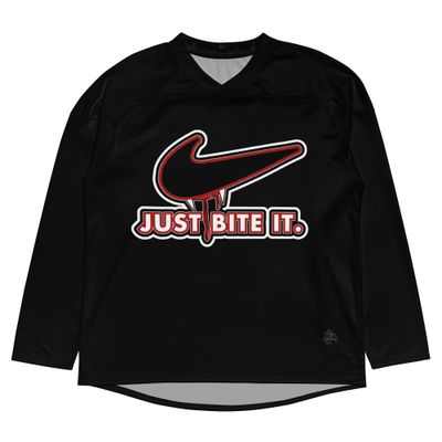 Hockey Jersey - Halloween - Just Bite It - Vampire Swoosh
