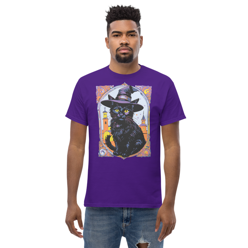 Unisex classic tee - Halloween - Black Cat Witch