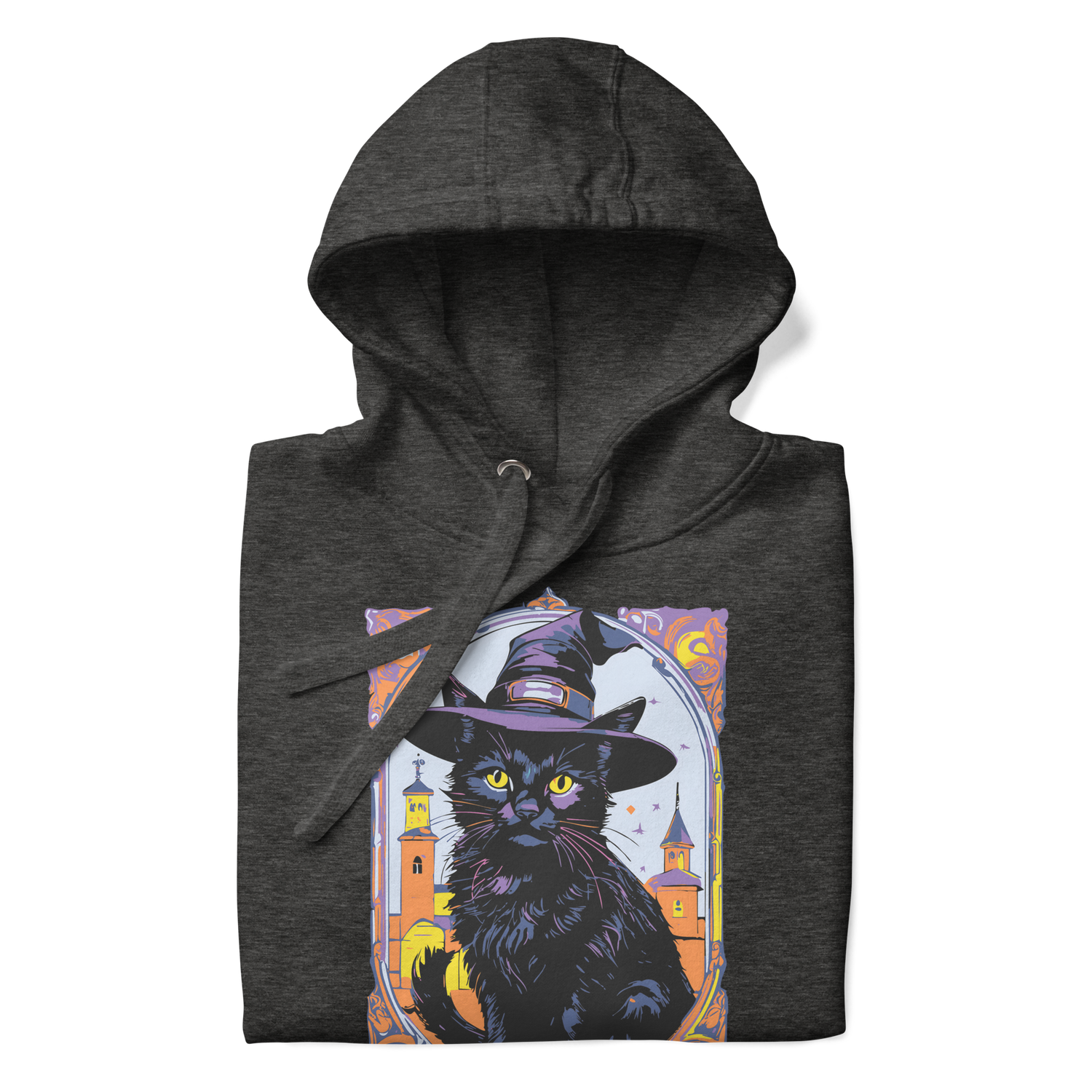 Unisex Hoodie - Halloween - Black Cat Witch