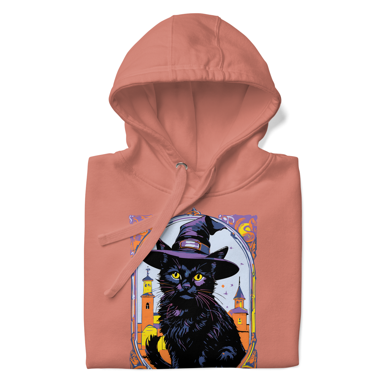 Unisex Hoodie - Halloween - Black Cat Witch