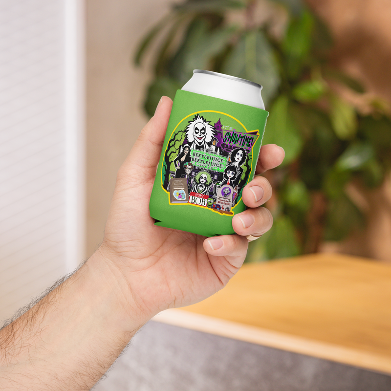 Beverage Can Cooler - It's Showtime: Beetlejuice, Beetlejuice!