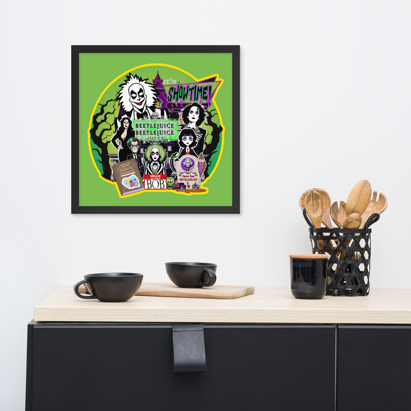 Framed Wall Art - It&#39;s Showtime: Beetlejuice, Beetlejuice!