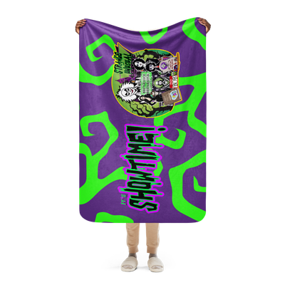 Sherpa Throw Blanket - It's Showtime: Beetlejuice, Beetlejuice!
