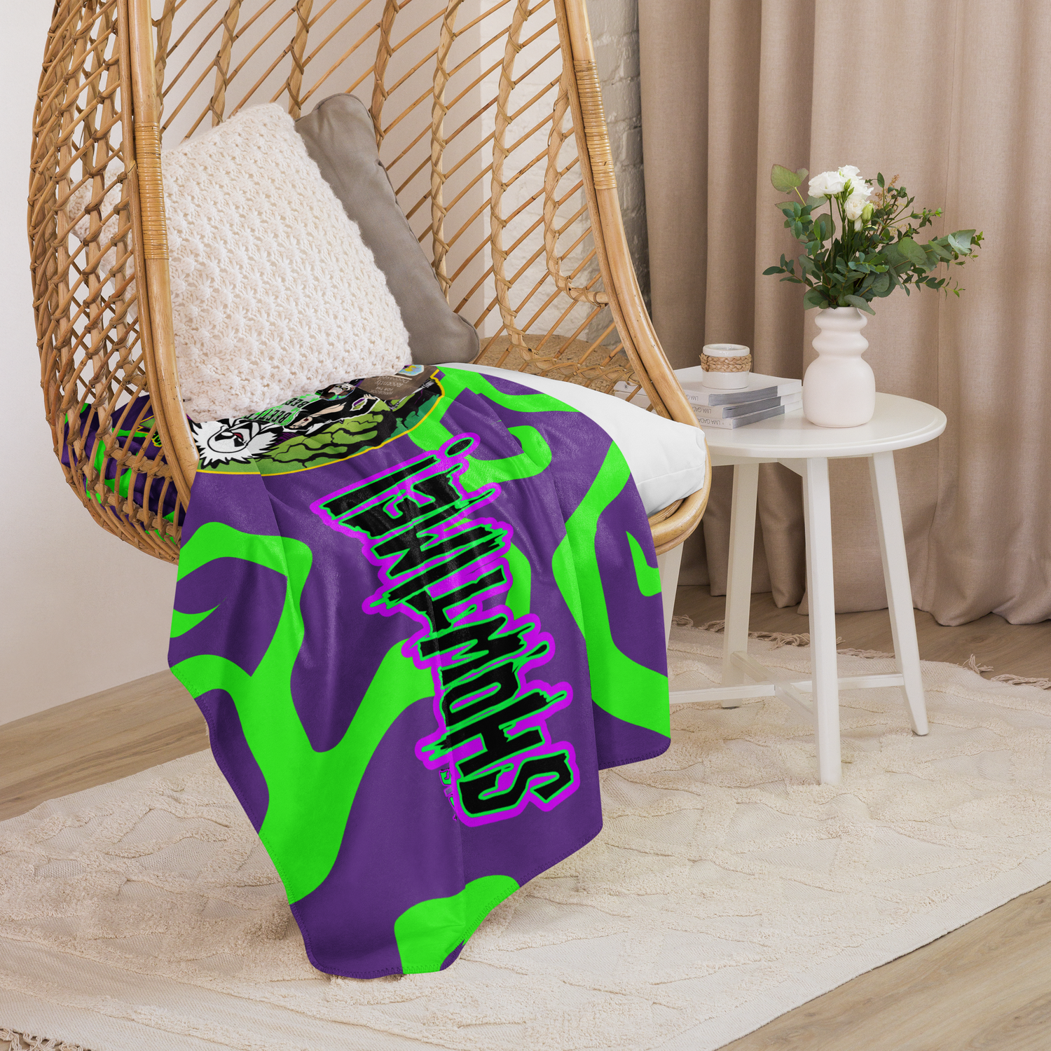 Sherpa Throw Blanket - It&#39;s Showtime: Beetlejuice, Beetlejuice!