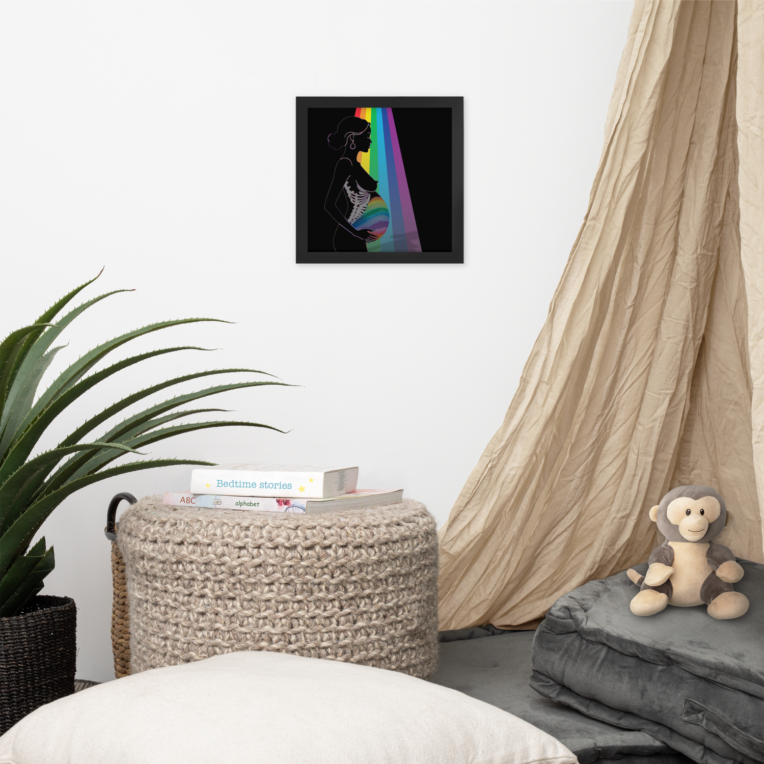 Framed Wall Art - Motherhood - Rainbow Baby