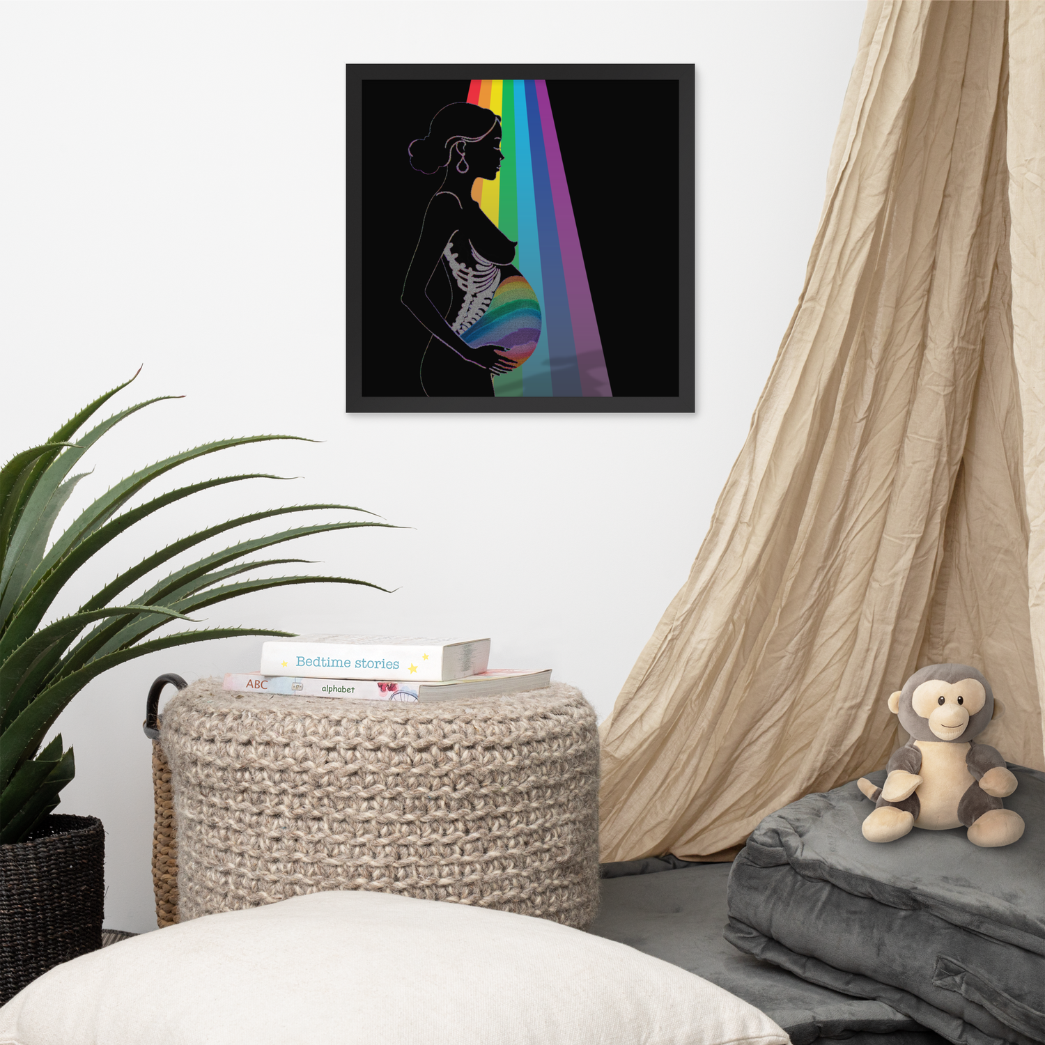 Framed Wall Art - Motherhood - Rainbow Baby