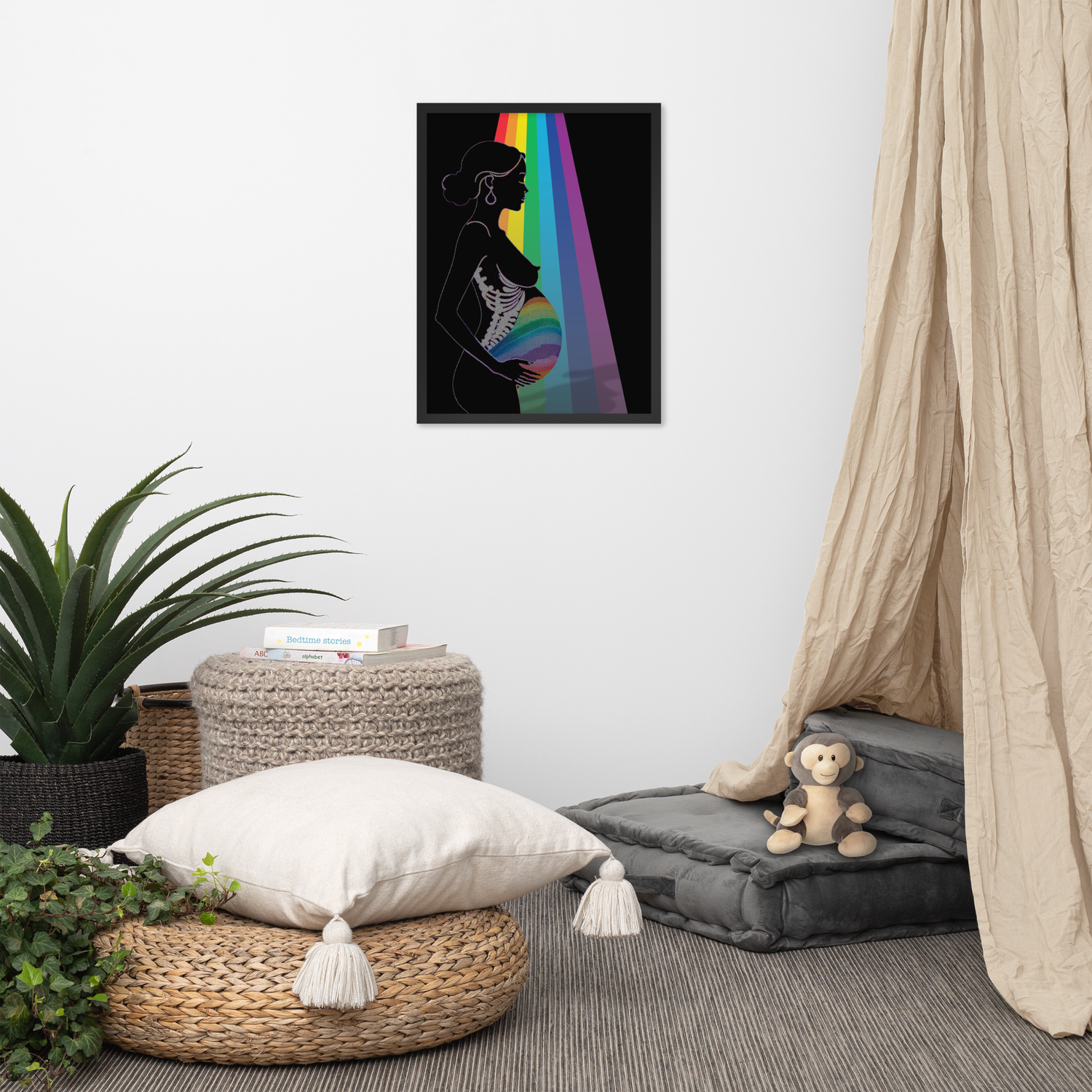 Framed Wall Art - Motherhood - Rainbow Baby