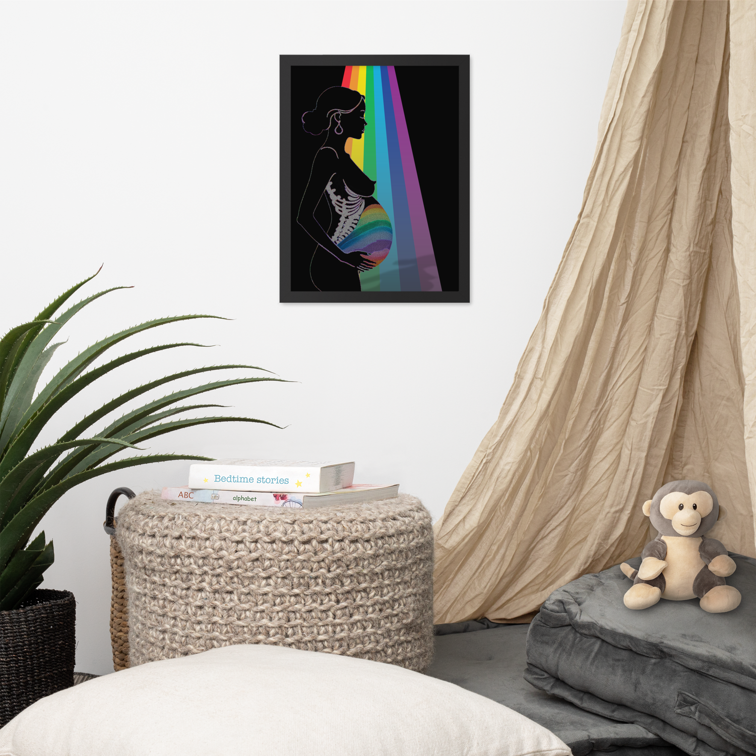 Framed Wall Art - Motherhood - Rainbow Baby