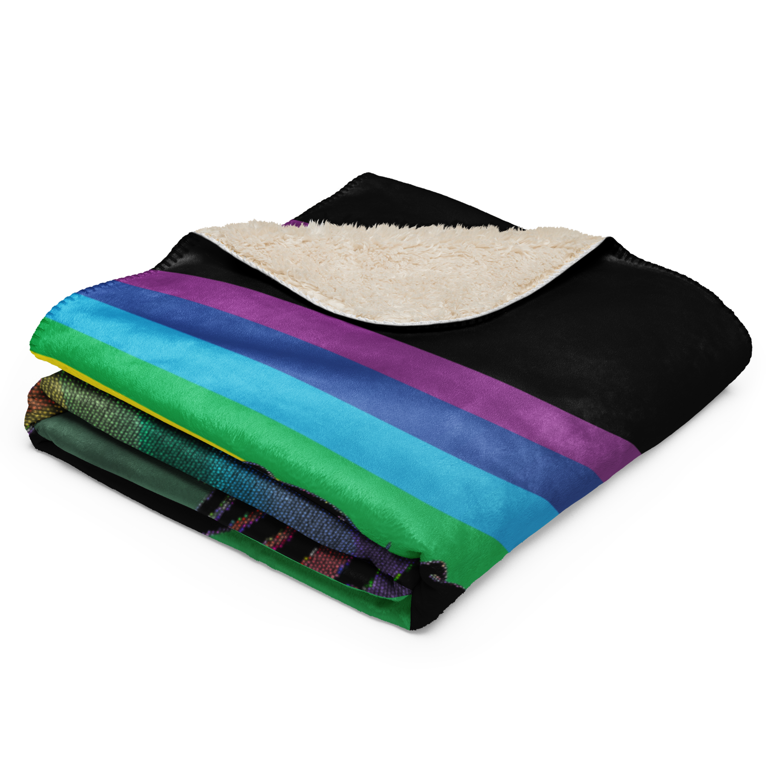 Sherpa Throw Blanket - Motherhood - Rainbow Baby