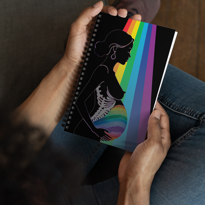 Spiral notebook - Strength &amp; Love In Motherhood - Rainbow Baby
