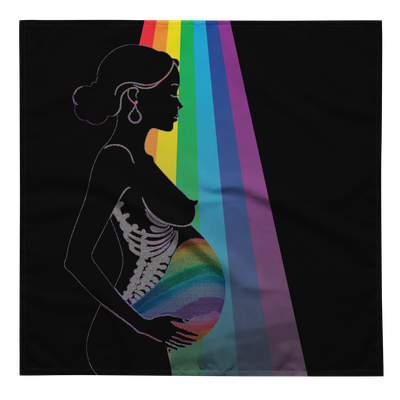 Scarf | Bandana - Strength &amp; Love In Motherhood - Rainbow Baby