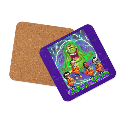 Cork-back coaster - Ghostbusters - Cross the Streams Slimer