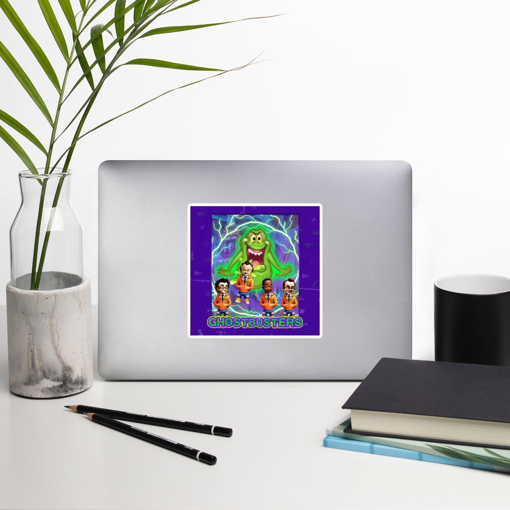 Bubble-free stickers - Ghostbusters - Cross the Streams Slimer