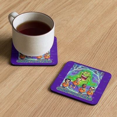 Cork-back coaster - Ghostbusters - Cross the Streams Slimer