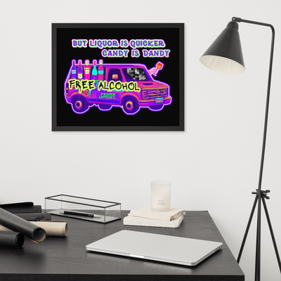 Framed Wall Art - Candy Is Dandy: But Liquor Is Quicker Print