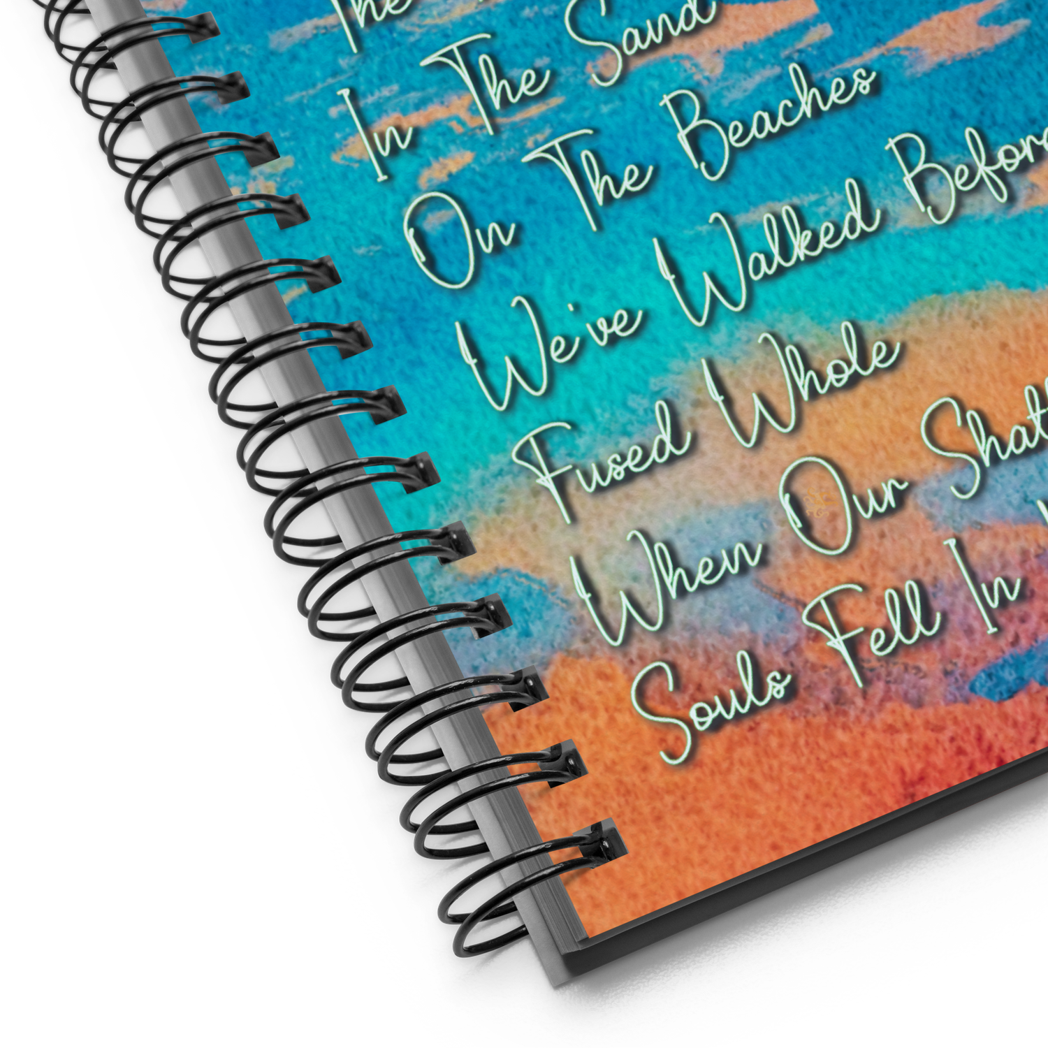 Spiral notebook - Those Footprints In The Sand (Prose-Overlay)