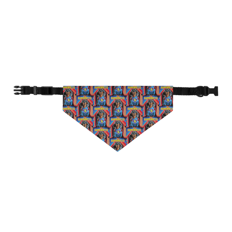 Pet Bandana Collar - Unleash the Caped Canine | Dachshund, Sausage &amp; Wiener Dog