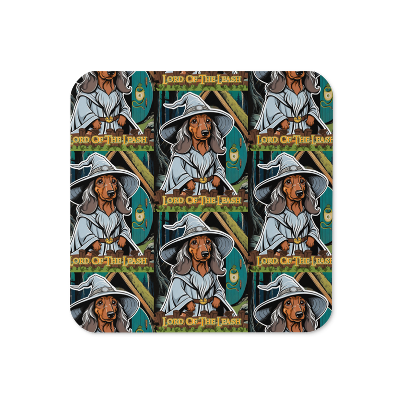 Cork-back coaster - One Precious Ring - Dachshund