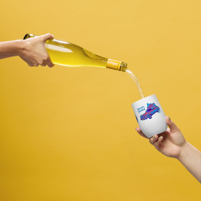 Wine tumbler - Travel Tumbler - Road Trip