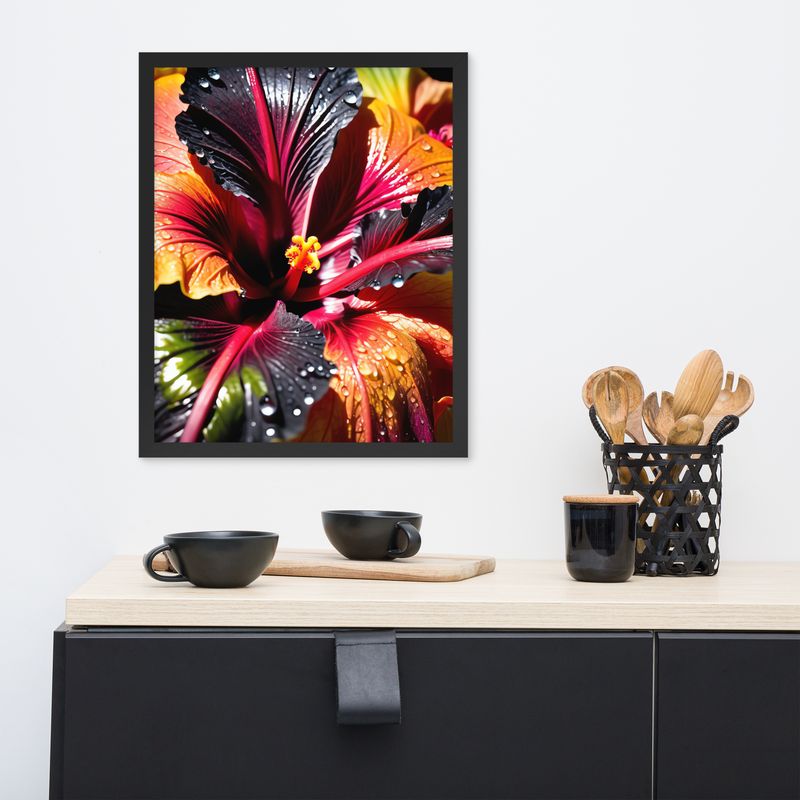 Framed Wall Art - Hibiscus Tropics