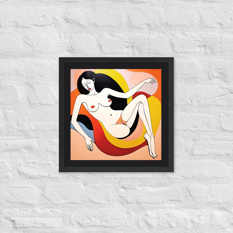 Framed Wall Art - Femininity Lines