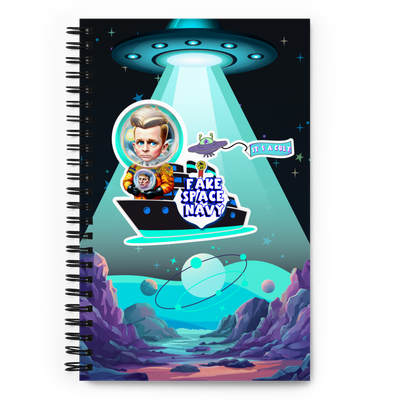 Spiral notebook - Scientology: Fake Space Navy