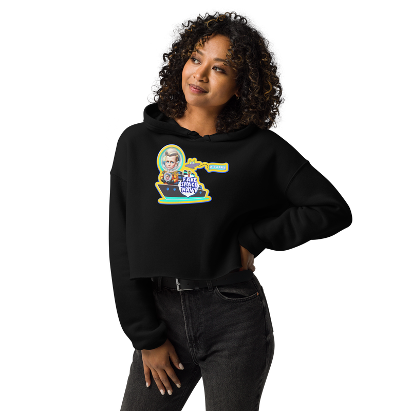 Crop Hoodie - Scientology: Fake Space Navy - Freewinds