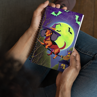 Spiral notebook - Dachshund Halloween: a Halloweenie!