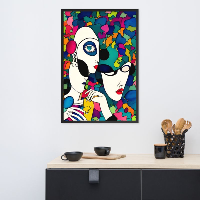 Framed Wall Art - Facial Mask