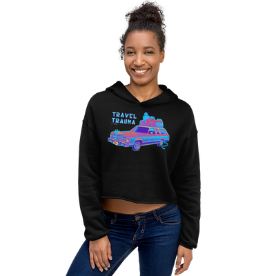 Crop Hoodie - Travel Trauma - Road Trip