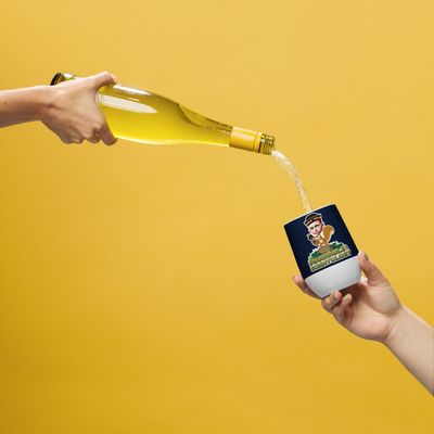 Wine tumbler - Squirrels Of Scientology - Deez Nuts