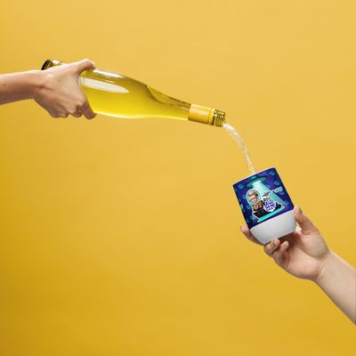 Wine tumbler - Scientology: Fake Space Navy - Freewinds